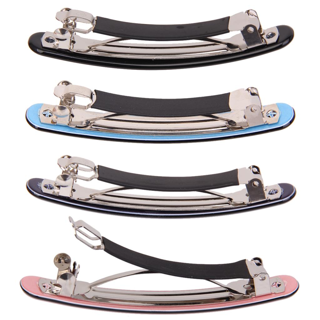 4 Pieces Fashion Women Acrylic Hair Clip Barrette Accessories