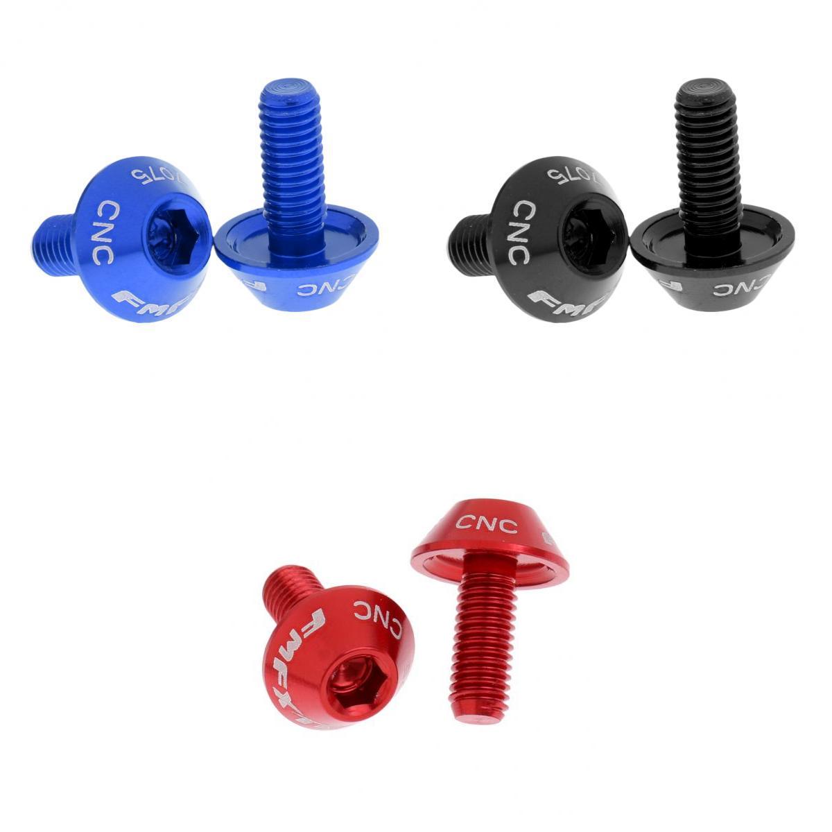 6 Piece Lightweight Aluminium Alloy Water Bottle Cage Bolts Screws M5 x 12mm