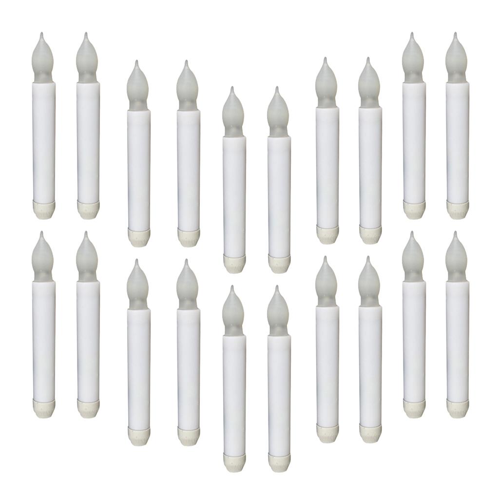 20 Pieces 165mm Tall Electric LED Candle Flameless Candle for Party Decor