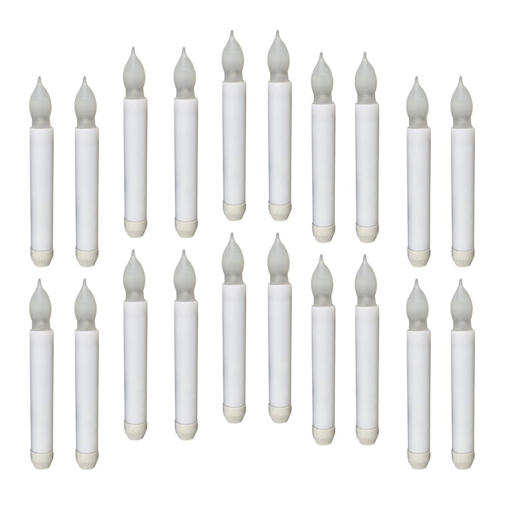 20 Pieces 165mm Tall Electric LED Candle Flameless Candle for Party Decor