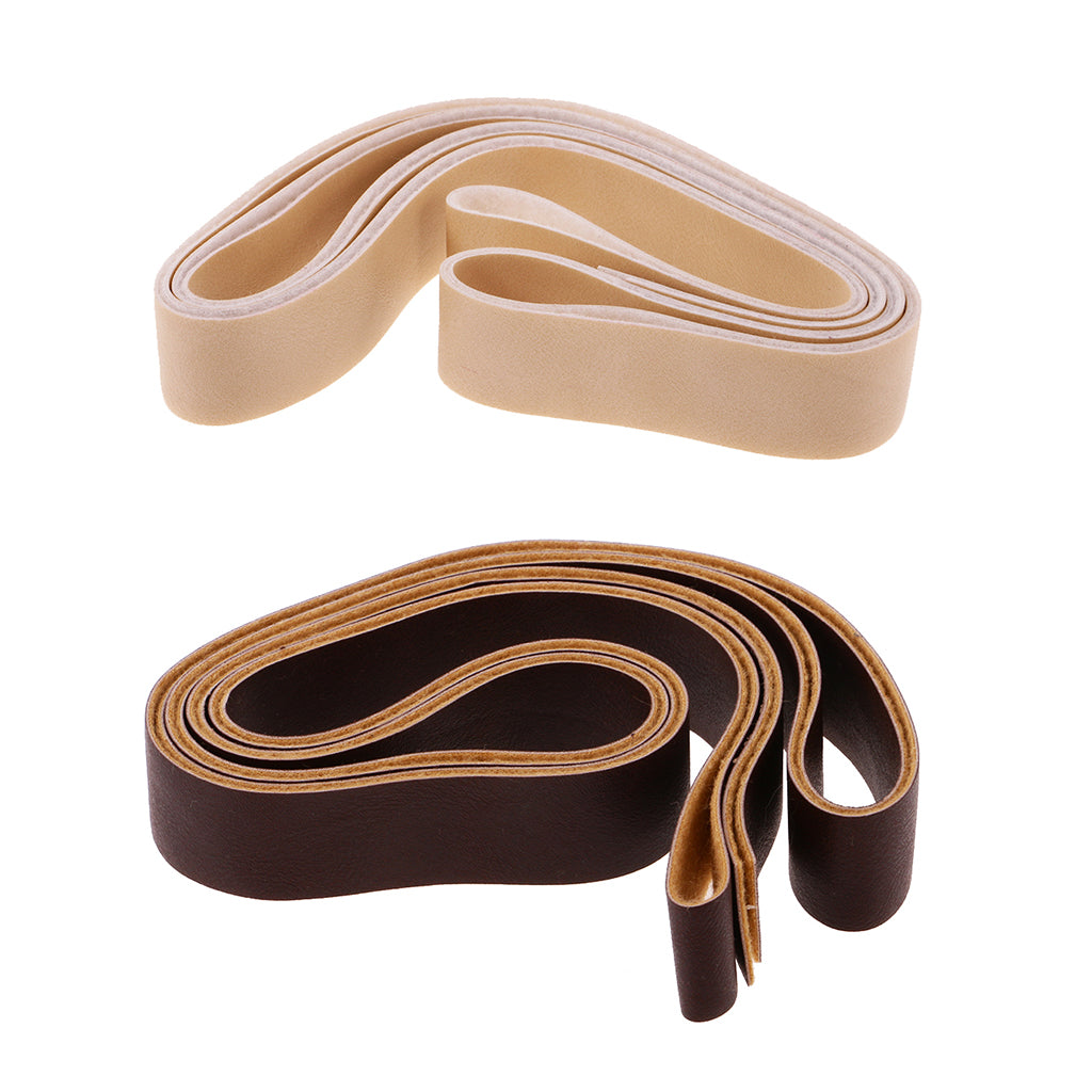 2 Rolls 10m DIY PU Leather Straps Wide Strips Belt Handbag Crafts 2cm Wide