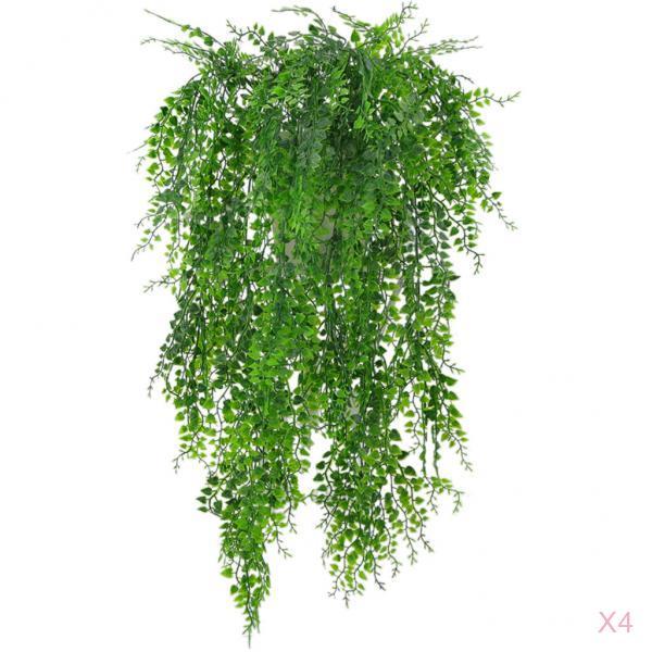 4 Pieces 75cm Artificial Weeping Ivy Vine Plants Hanging Decor Green