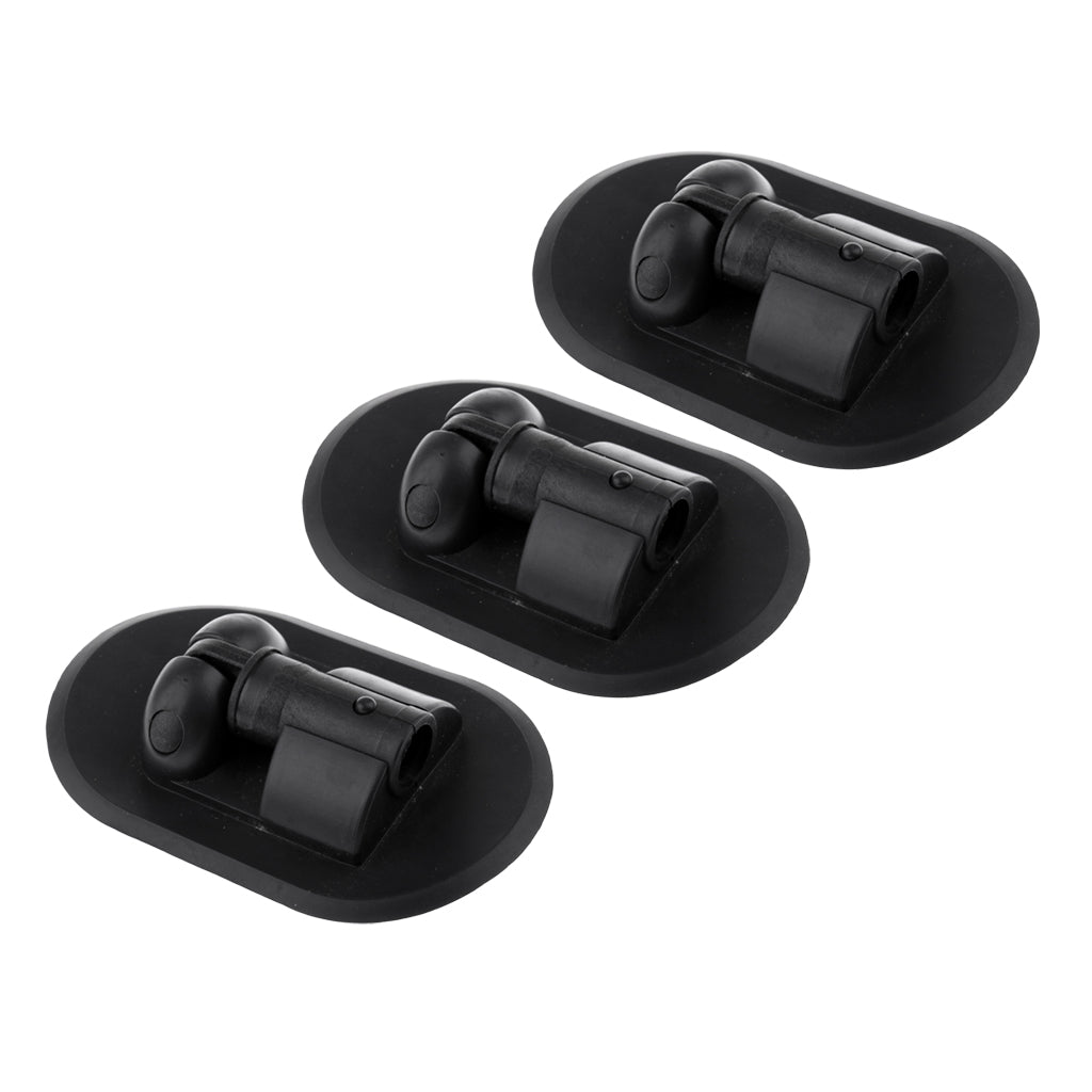 3PCS Kayak Inflatable Boat Patch Awning Canopy Sun Shade Glue-on Mount Base