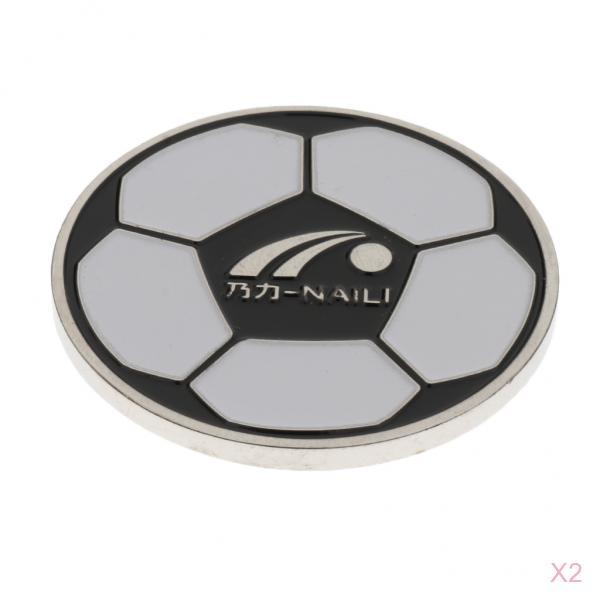 2 Piece Football Soccer Referee Flip Coin Judge Toss Coin Pick Side Finder