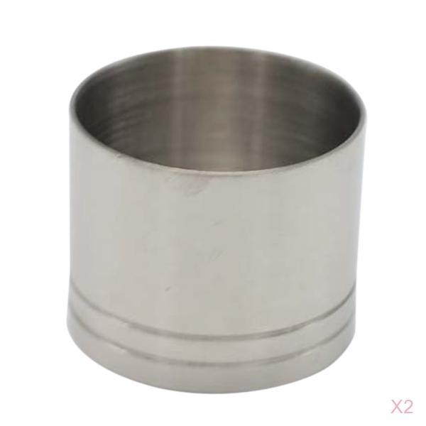 2pc Stainless Steel Thimble Wine Measure Bar Jigger Spirit Shot Measure 25ml
