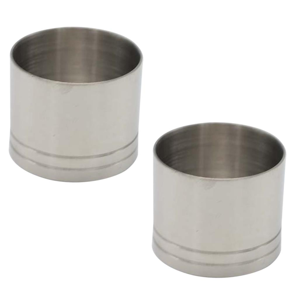 2pc Stainless Steel Thimble Wine Measure Bar Jigger Spirit Shot Measure 25ml