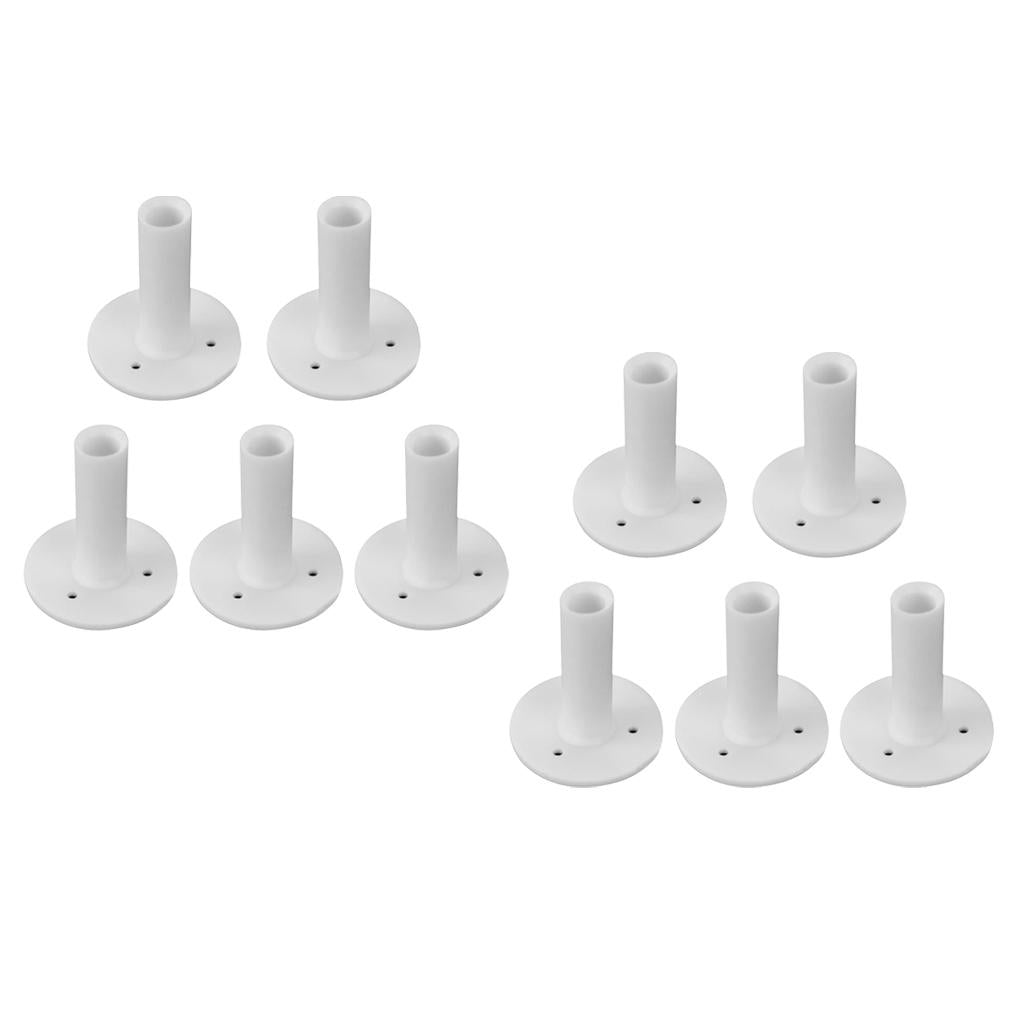 10 Pieces Rubber Golf Driving Range Practice Tee Holder Tees Divot Tool
