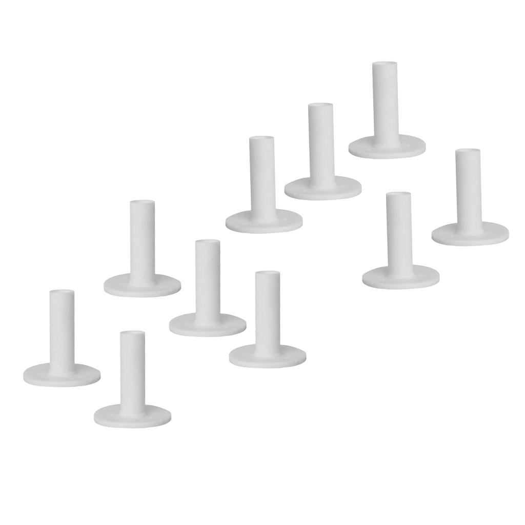 10 Pieces Rubber Golf Driving Range Practice Tee Holder Tees Divot Tool