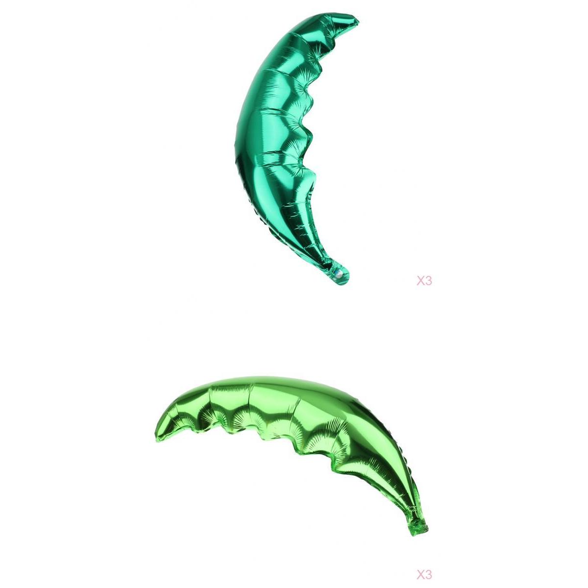 6 Pieces Set Palm Tree Leaf Green Hawaiian Beach Party Balloon Wedding Decor