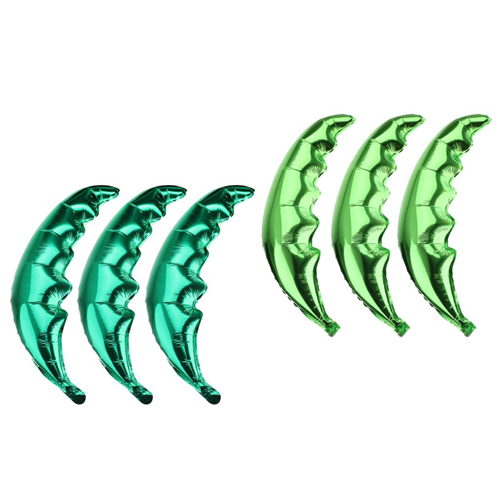 6 Pieces Set Palm Tree Leaf Green Hawaiian Beach Party Balloon Wedding Decor