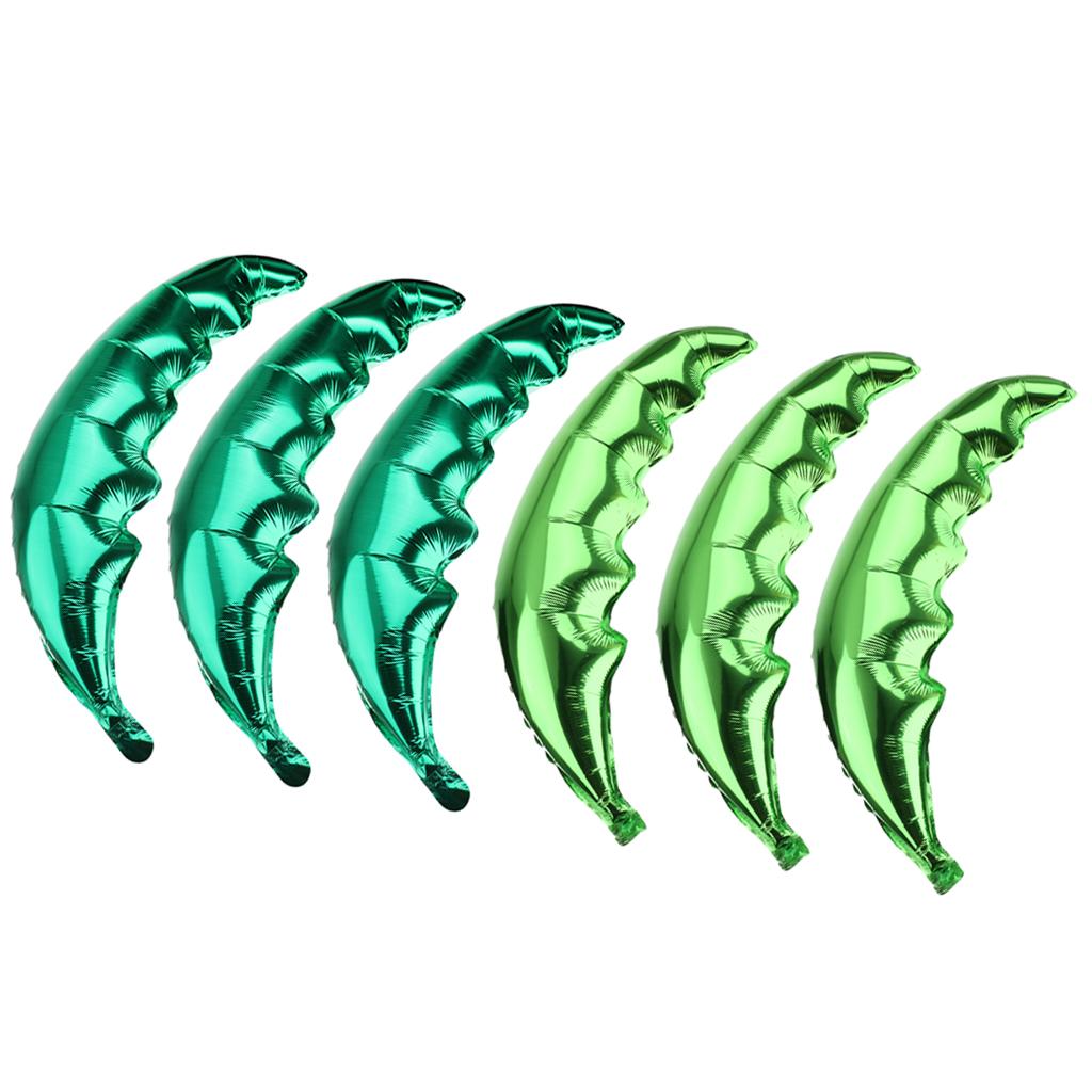 6 Pieces Set Palm Tree Leaf Green Hawaiian Beach Party Balloon Wedding Decor