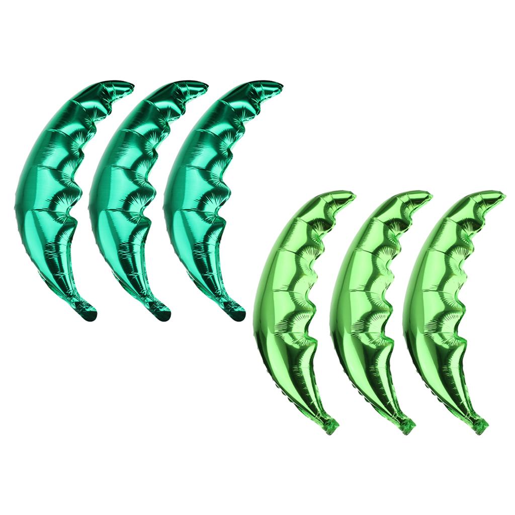 6 Pieces Set Palm Tree Leaf Green Hawaiian Beach Party Balloon Wedding Decor