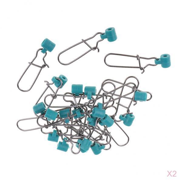 40pcs High Strength Fishing Sinker Slides with Nice Snap Fish Finder