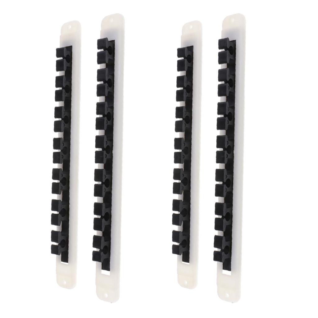 4Pcs Portable Fishing Rod Holder Stand 7-Rod Storage Rod Rack Wall Mounted