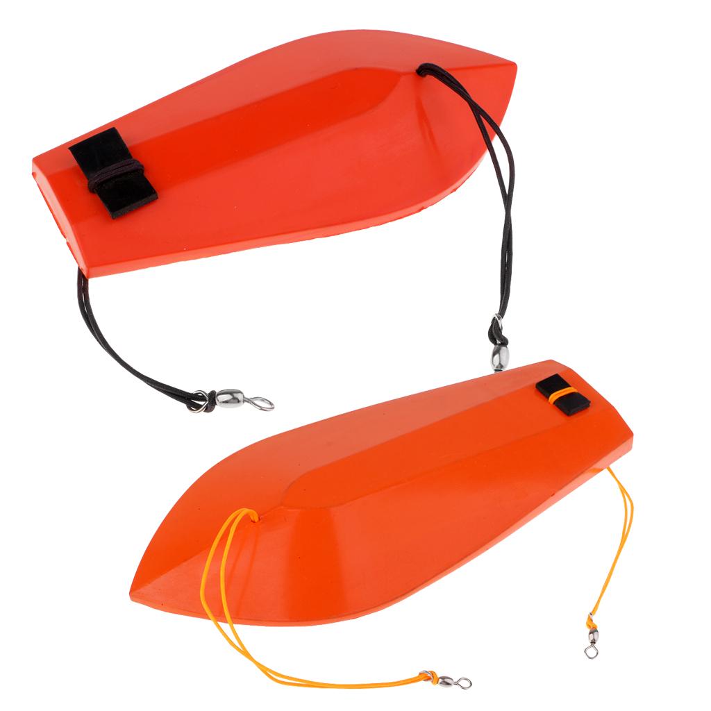 2pc Big Game Trolling Board Planer Diveboard K-Type for Bluefin,Tuna Fishing