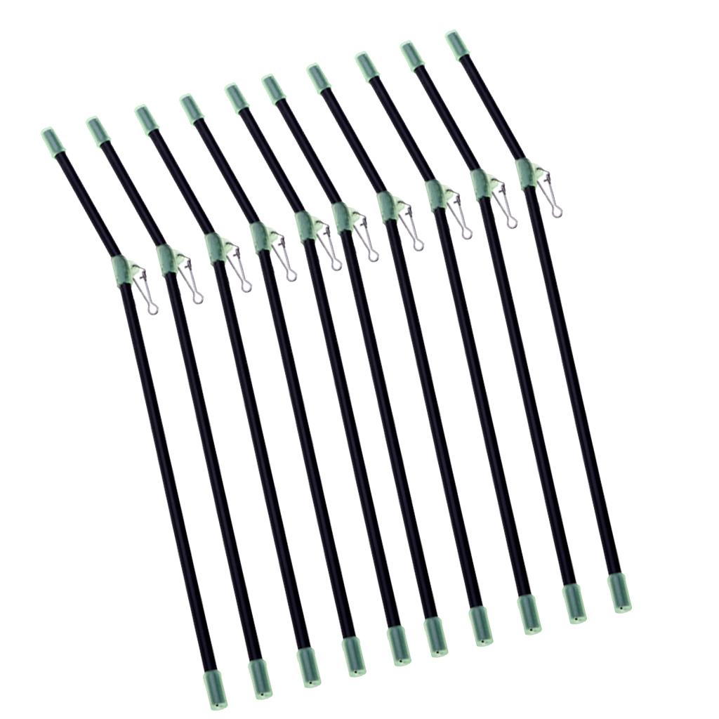 10Pcs Anti Booms with Strong Snap, Luminous Fishing Rig Bent Booms