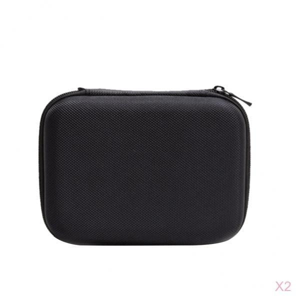 2pcs Digital Storage Travel Bag Data Cable Charger Pouch Power Bank Pack