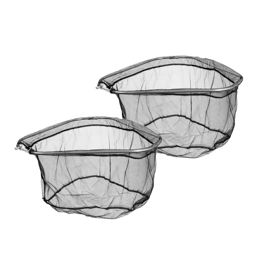 2Pcs Folding Stainless Steel Frame Nylon Triangle Fishing Landing Net Head