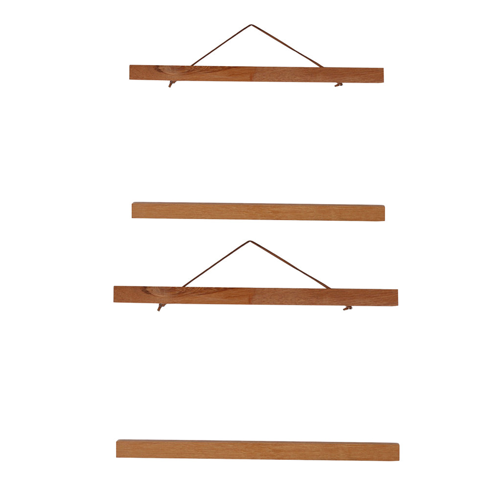 2 Pairs Magnet Wooden Picture Frame DIY Photo Poster Painting Hanger 30+50cm