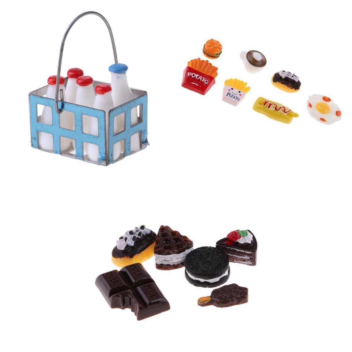 1/12 Dollhouse Miniatures Kitchen Food Room Items Decoration Accessories