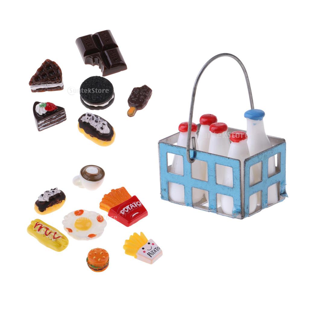1/12 Dollhouse Miniatures Kitchen Food Room Items Decoration Accessories