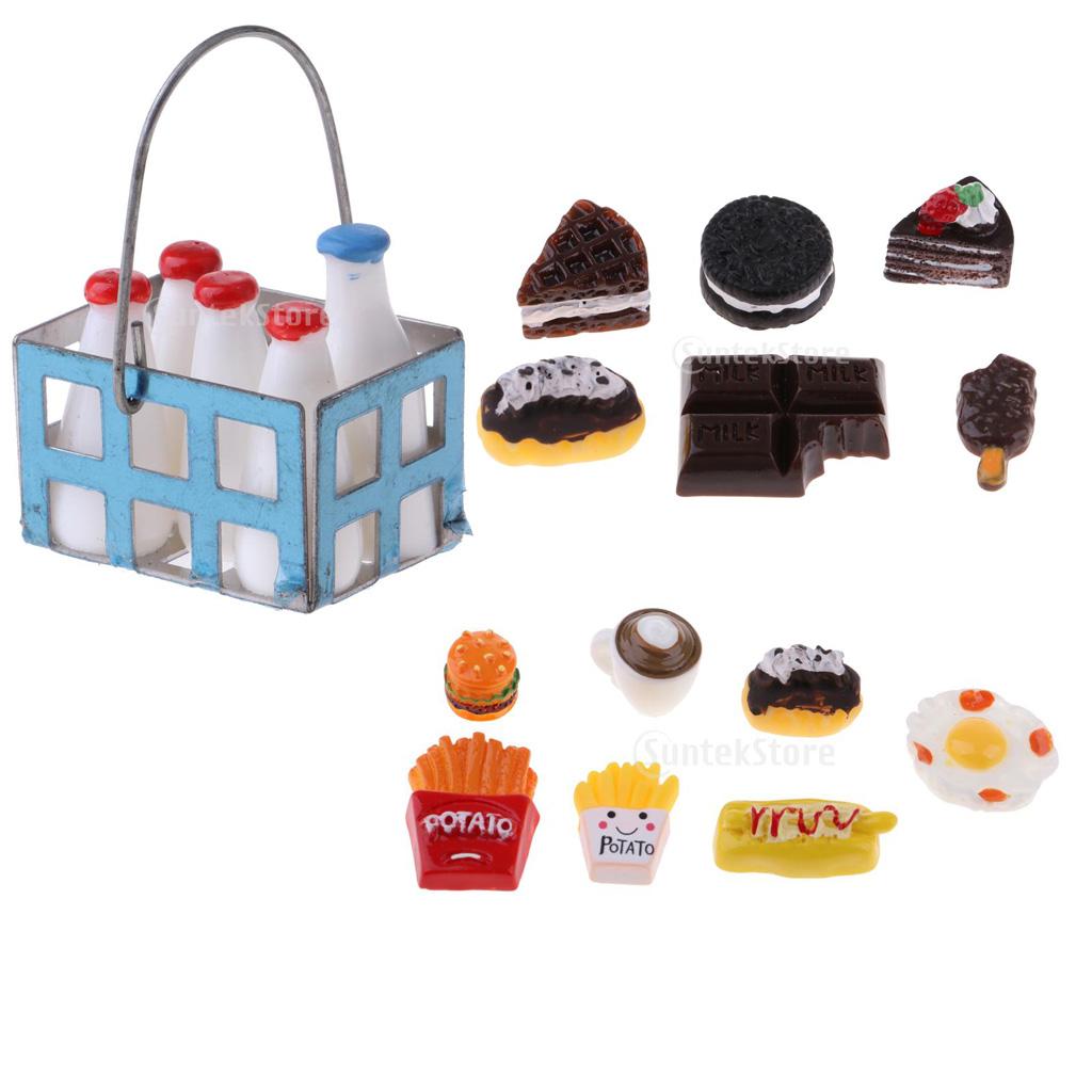 1/12 Dollhouse Miniatures Kitchen Food Room Items Decoration Accessories