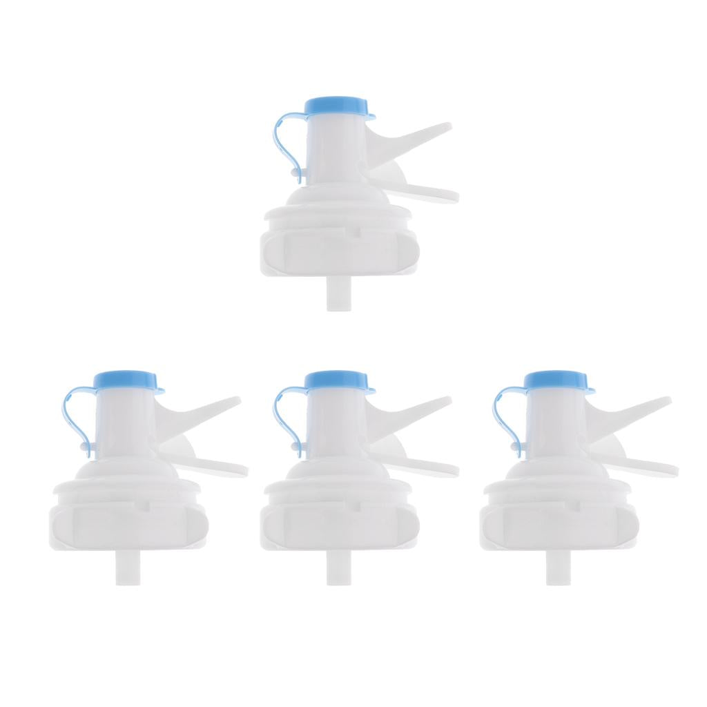 4 Piece Water Bottle Top Spigot Dispenser Valve Faucet Bucket Bibcock Pump