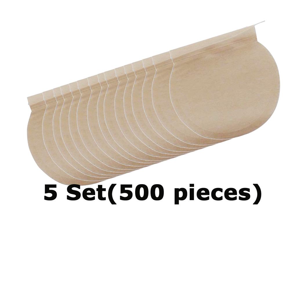 5 Set (500Pcs) Empty Tea Filter Bags Loose Herbs Teabag with Drawstring