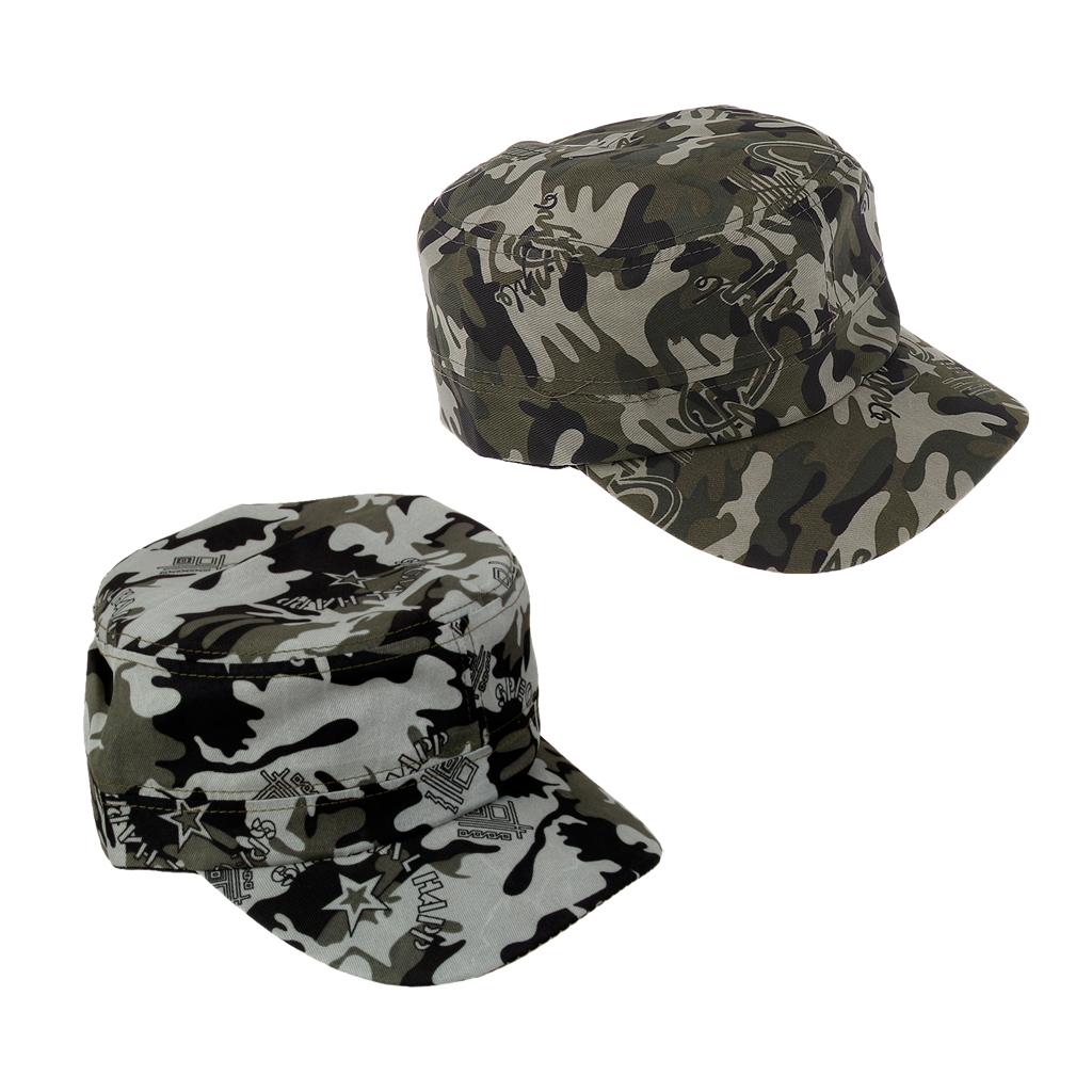 2Pcs Baseball Cap Army Camo Cap Camouflage Hats For Hunting Outdoor