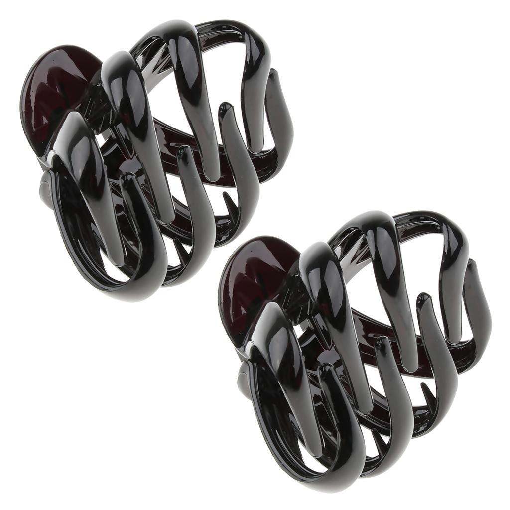 2x Hair Claw Clips Thick Hair Octopus Jaw Folding Hairpin for Women