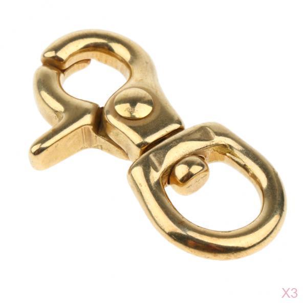 3x Lobster Clasp Hook Keychain Swivel Trigger Snap Hook Buckle Finding 10mm