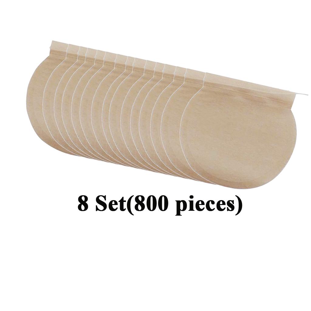 8 Set (800Pcs) Empty Tea Filter Bags Loose Herbs Teabag with Drawstring