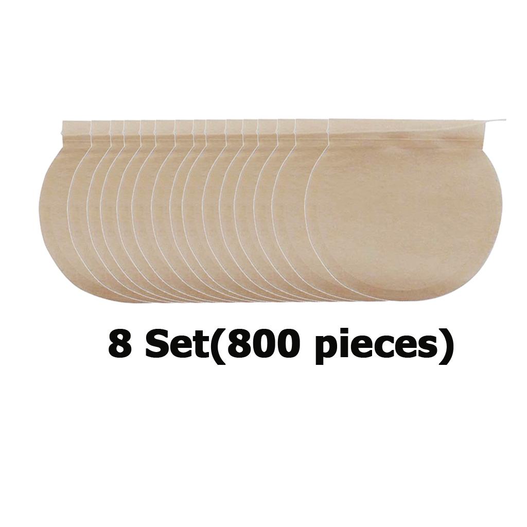 8 Set (800Pcs) Empty Tea Filter Bags Loose Herbs Teabag with Drawstring