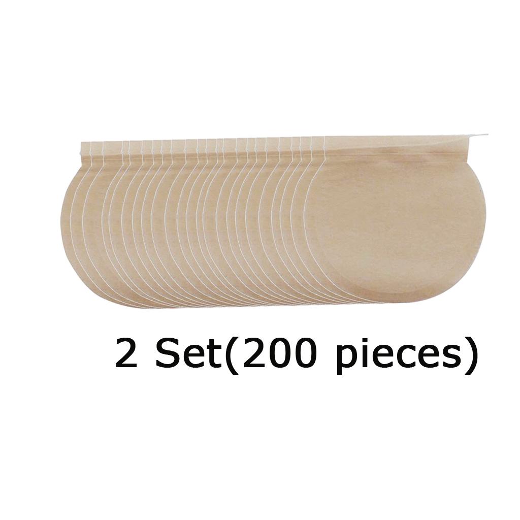2 Set (200Pcs) Empty Tea Filter Bags Loose Herbs Teabag with Drawstring
