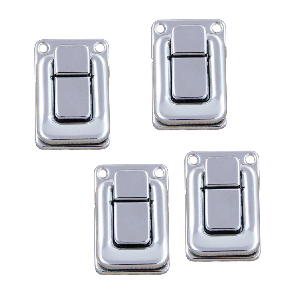 4 Piece Wooden Tool Jewelry Box Latch Boxes Lock Hardware Accessory