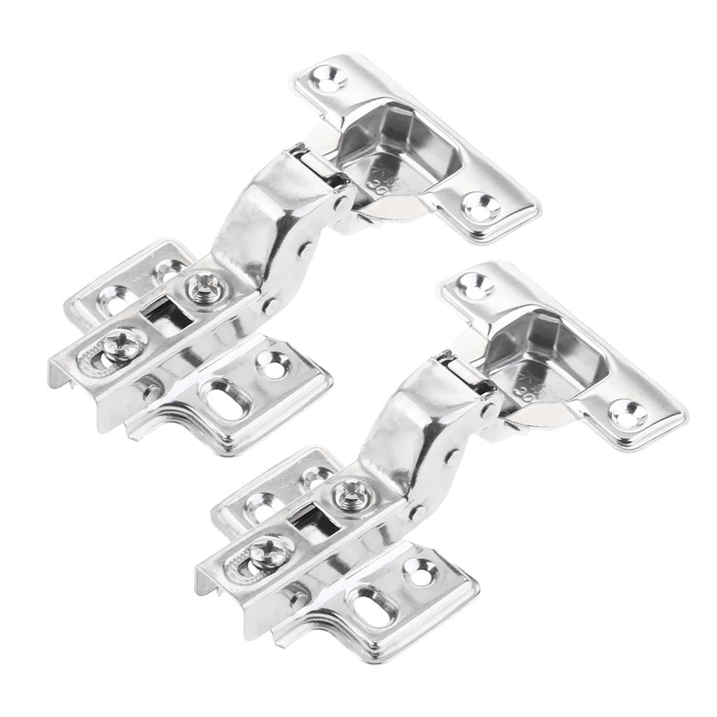 2 Pieces Stainless Steel Cabinet Cupboard Door Hinge Furniture Hardware