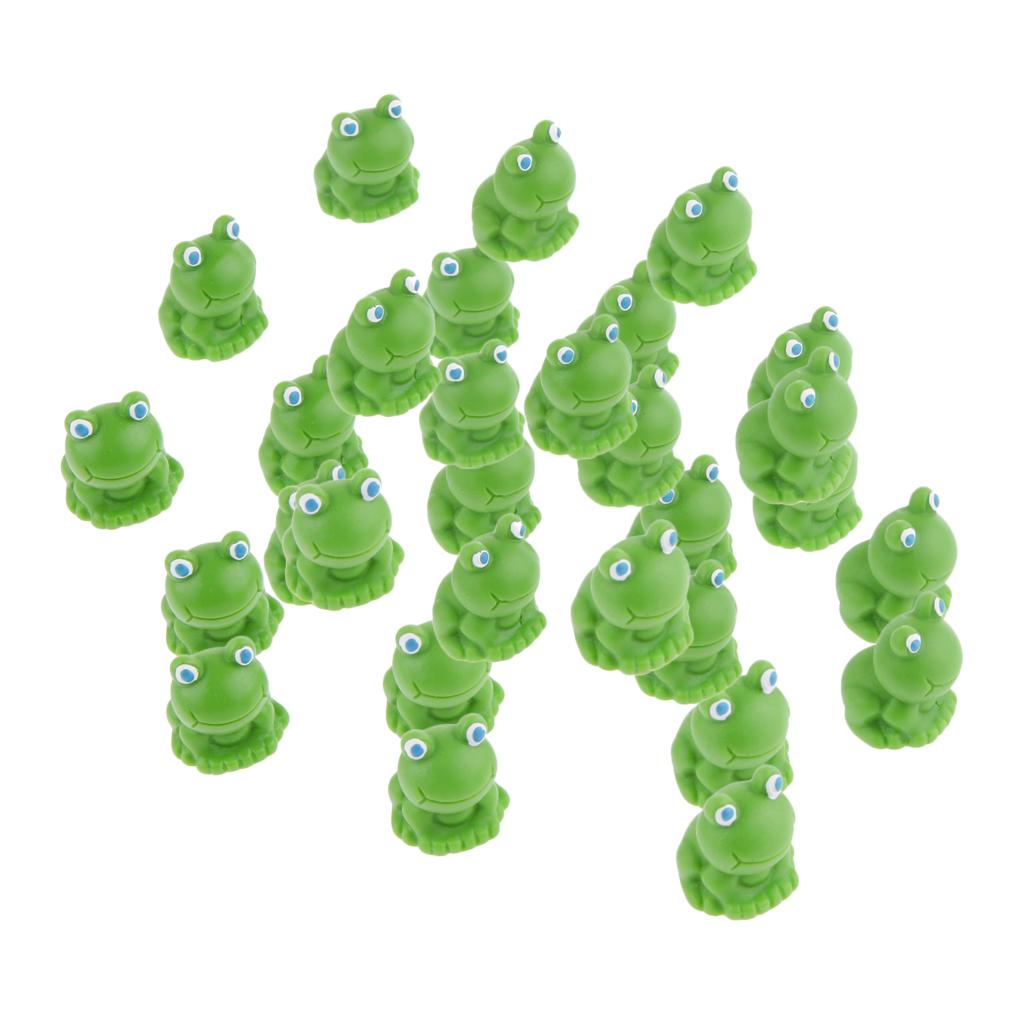 30x Miniature Fairy Garden Micro Landscape Mini Dollhouse Bonsai Decor Frog