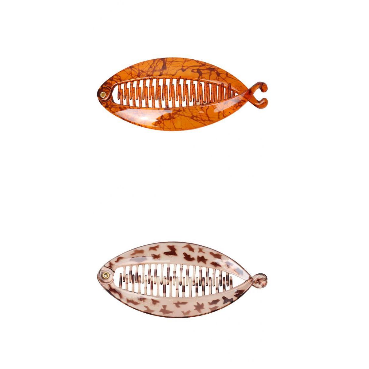 2Pcs Fish Hair Clips Ladies Fishtail Clip Resin Headdress Hair Accessories