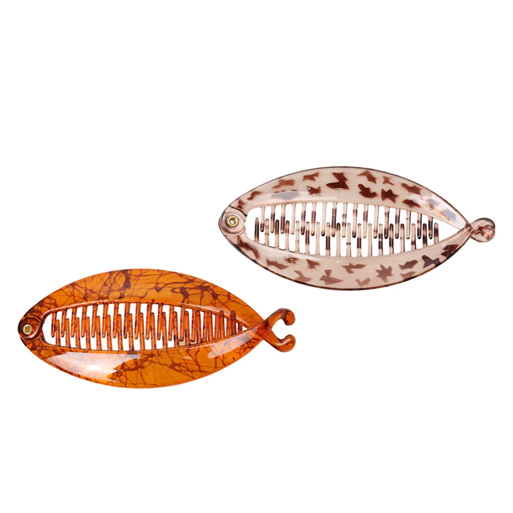 2Pcs Fish Hair Clips Ladies Fishtail Clip Resin Headdress Hair Accessories