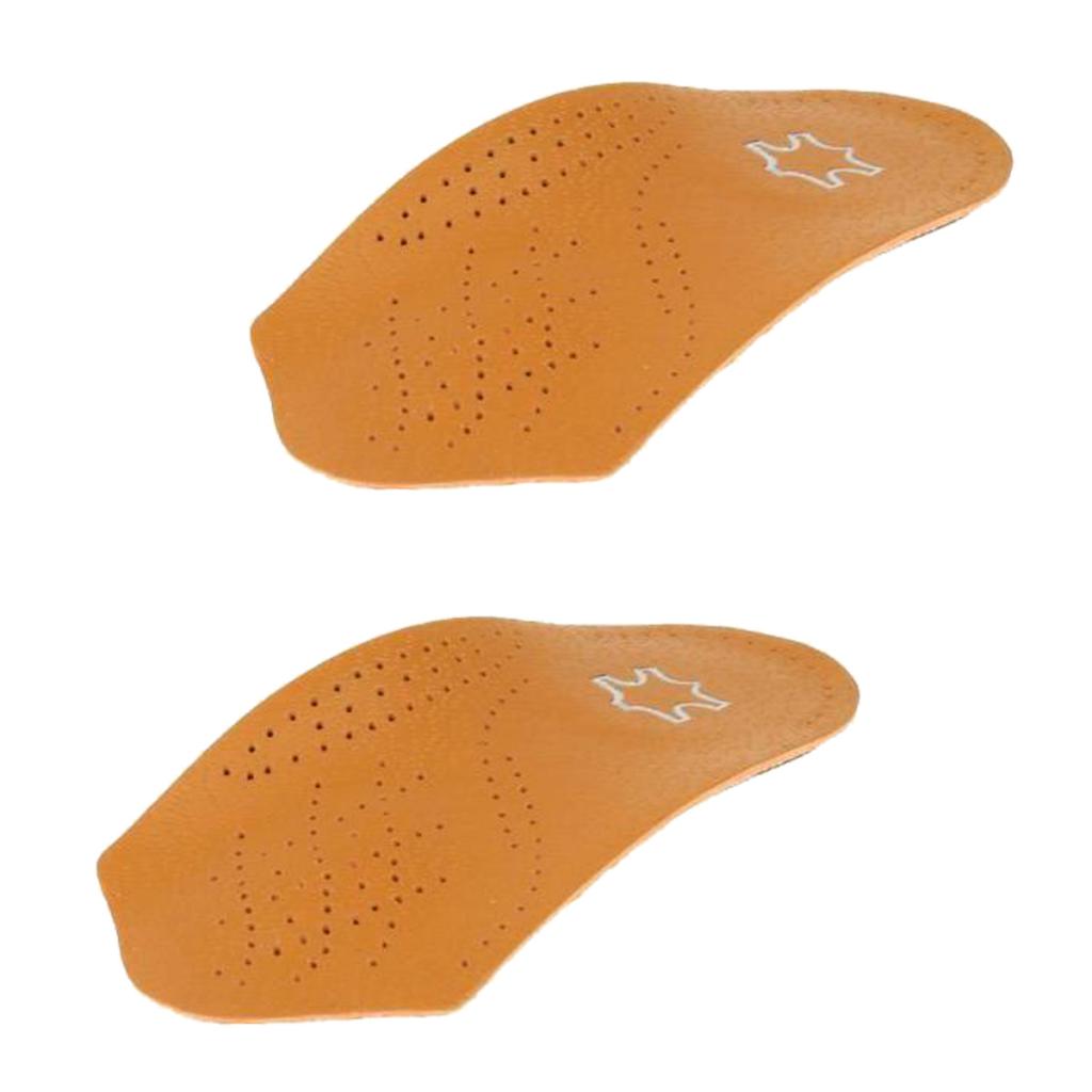 2Pairs 3/4 Arch Support Orthopedic Insoles Flat Foot Valgus Corrector Unisex