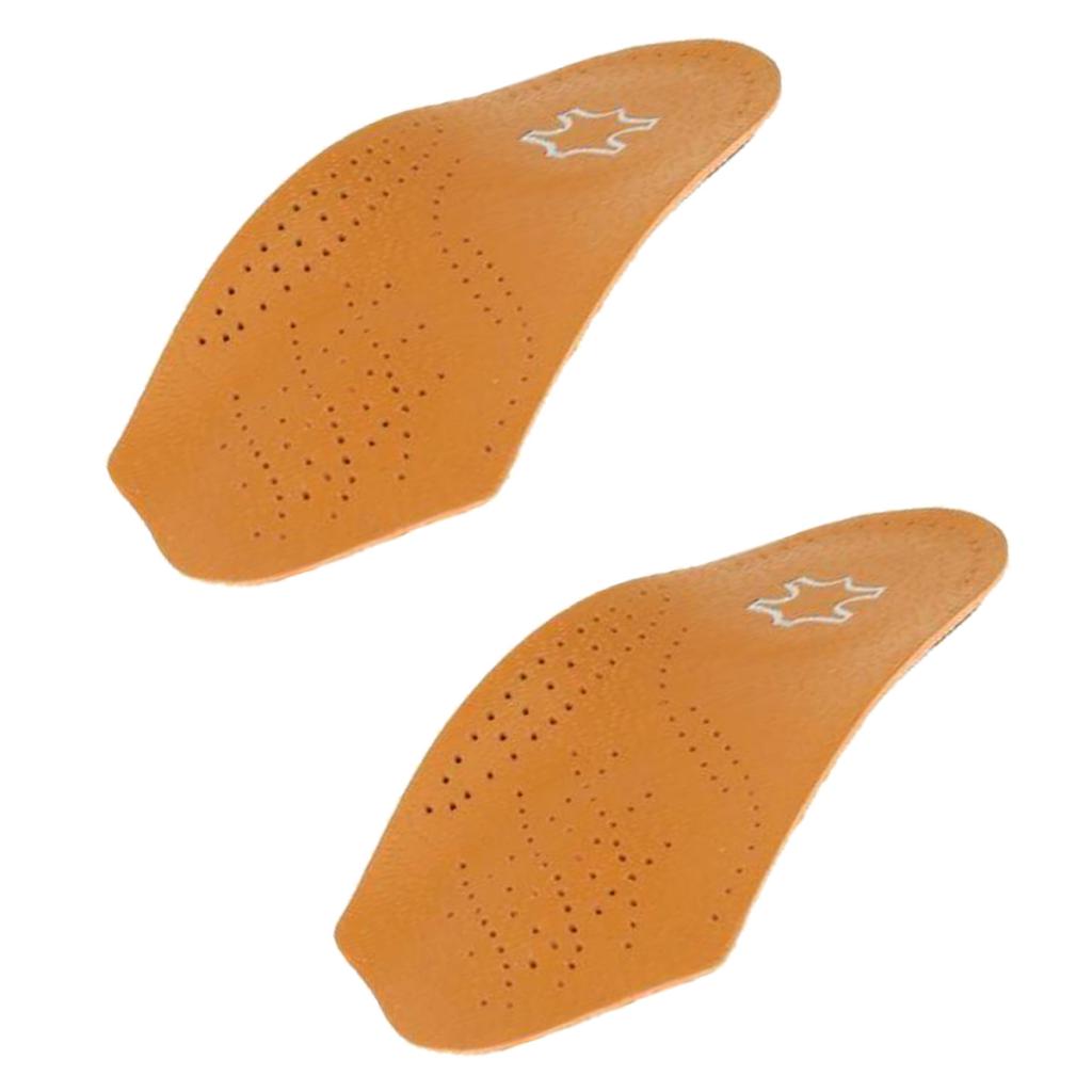 2Pairs 3/4 Arch Support Orthopedic Insoles Flat Foot Valgus Corrector Unisex