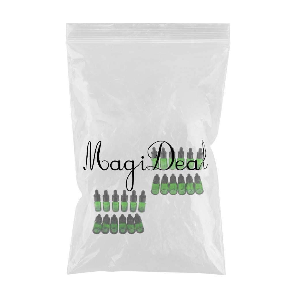 24 Pieces Mini Glass Dropper Bottles For Essential Oil Makeup Liquid 5/10ml