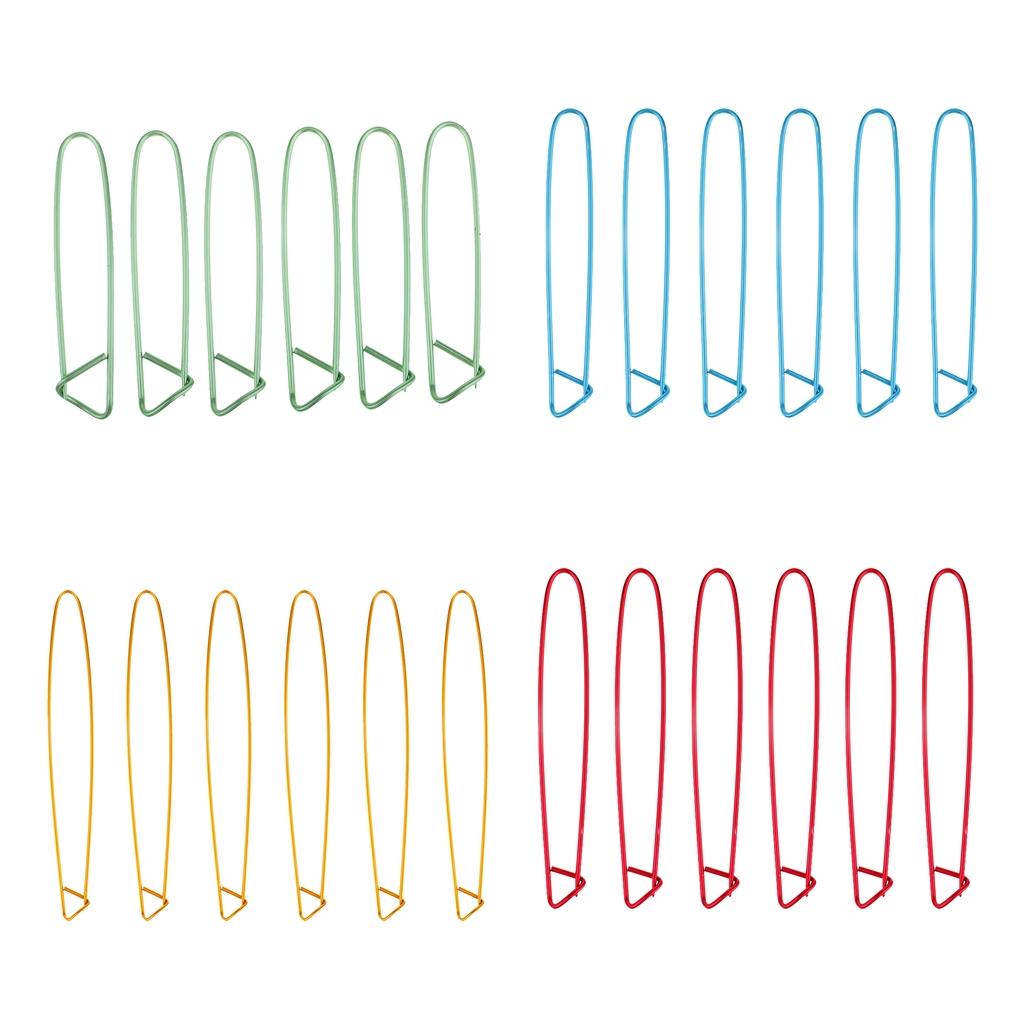 24Pcs Stitch Holders Pins Knit Knitting Needles Crochet Hooks Assorted Sizes