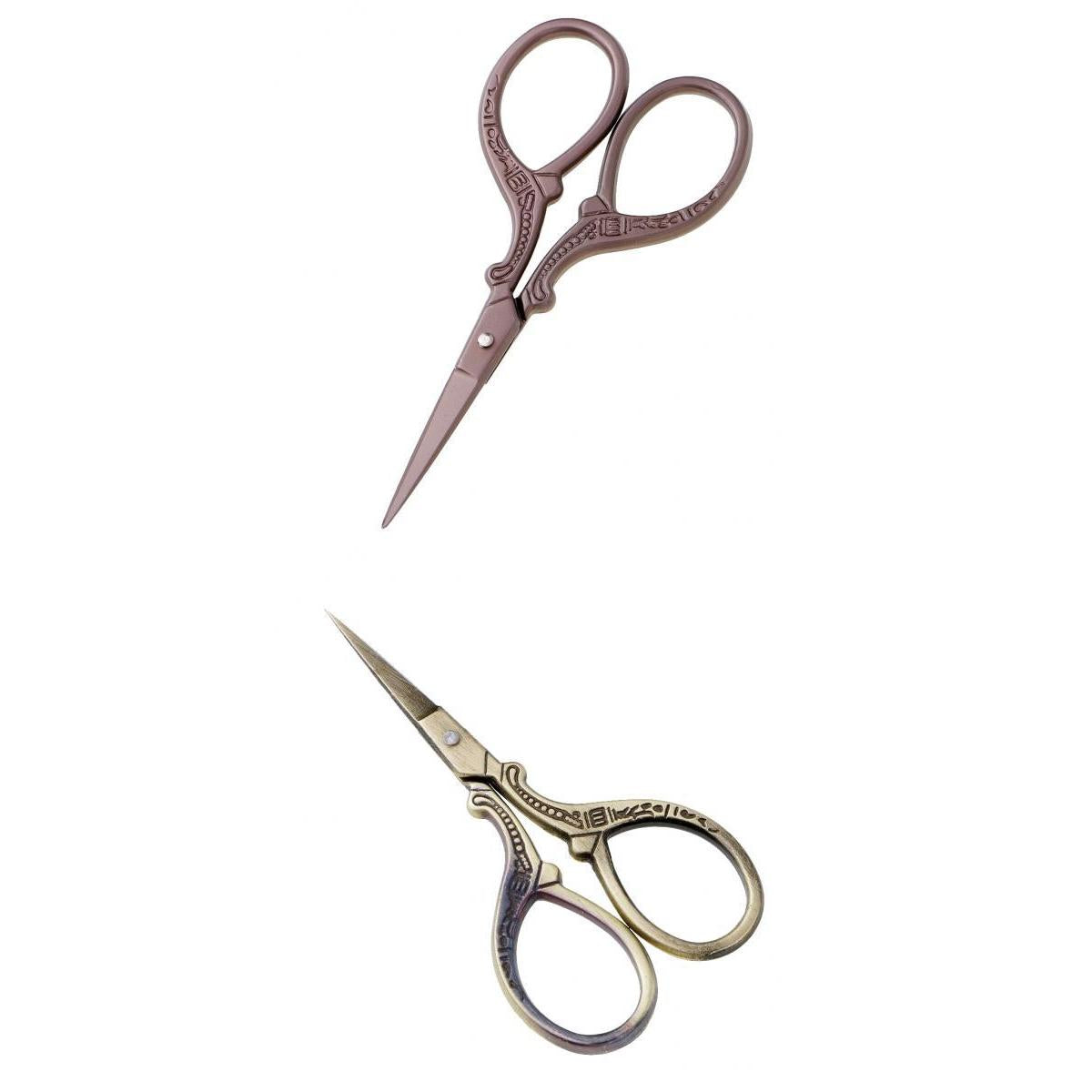2pcs Vintage Embroidery Stainless Steel Scissor for Cross Stitch Sewing Tool