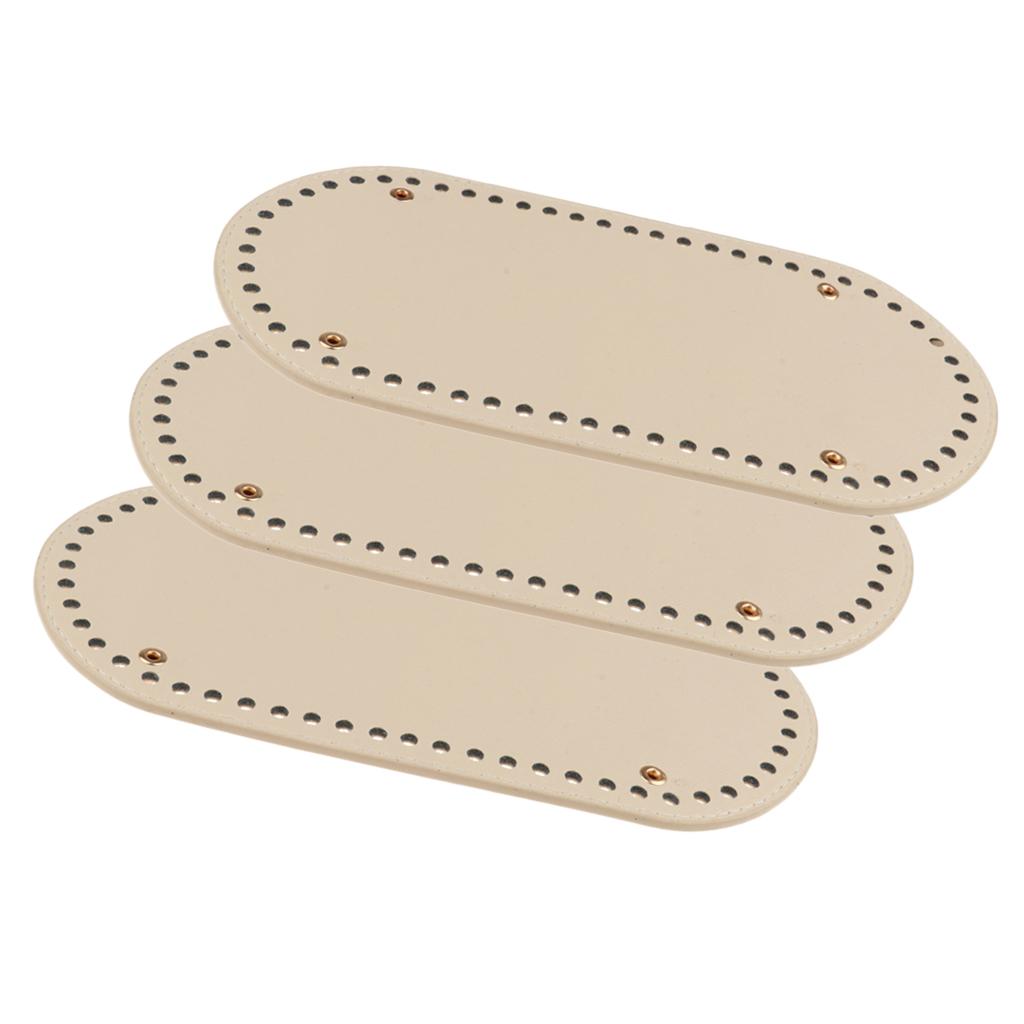 3pcs 60 Holes Nail Bag Bottom Shaper Bag Cushion Pad for Handmade DIY Bags