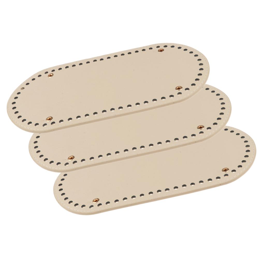 3pcs 60 Holes Nail Bag Bottom Shaper Bag Cushion Pad for Handmade DIY Bags