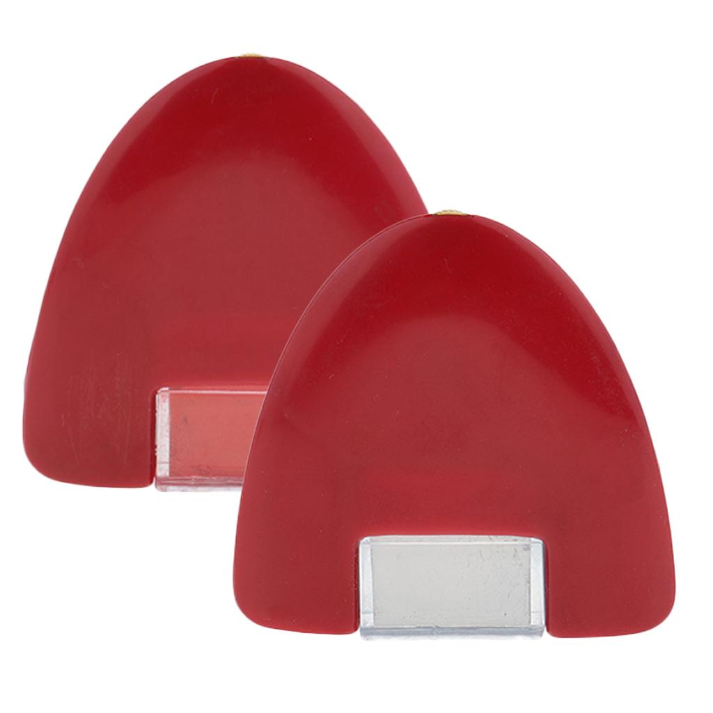2 Pieces Tailors Dressmakers Red Marking Chalk with Plastic Gear for Sewing