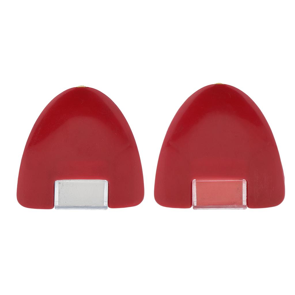 2 Pieces Tailors Dressmakers Red Marking Chalk with Plastic Gear for Sewing
