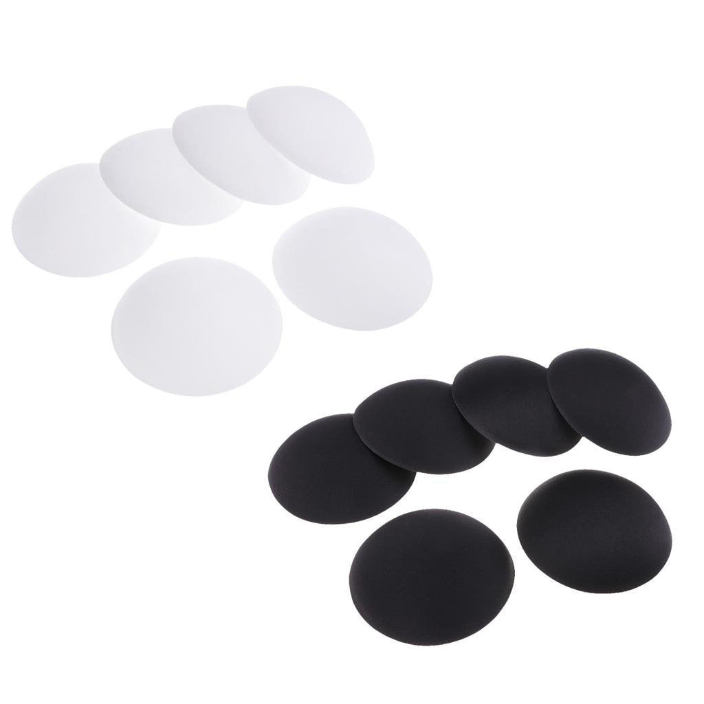 6 Pairs Push Up Bra Pads Inserts Sponge Breast Enhancer Swimwear Black White