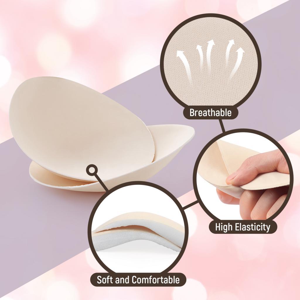 6 Pairs Push Up Bikini Swimsuit Bra Pad Insert Enhancer Removable Swimwear